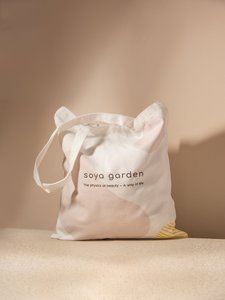 soya garden signature canvas tote bag - soya garden