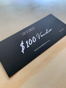 Gift Voucher Soy & Ginger