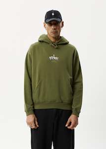 Mens Clothing: Enjoyment Recycled Pull On Hoodie -Military Last One