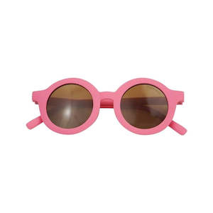 Sustainable Sunglasses: New Round Polarised Sunglasses - Bubblegum