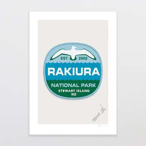 Glenn Jones: National Park Patch Print - Rakiura