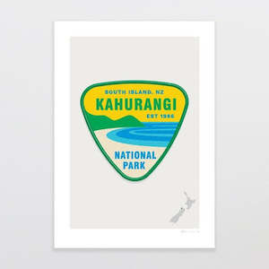 Glenn Jones: National Park Patch Print - Kahurangi