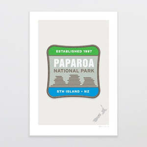 Glenn Jones: National Park Patch Print - Paparoa
