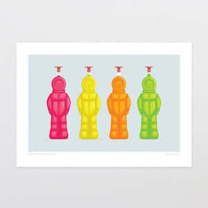 Glenn Jones: Glenn Jones Print - Spacemen from the Dairy