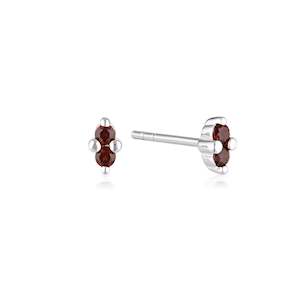 Top Gifts For Mum: Silver Birth Stone Earrings
