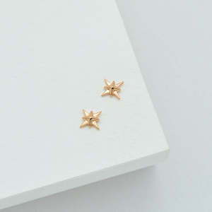 Top Gifts For Mum: Gold North Star Stud Earrings