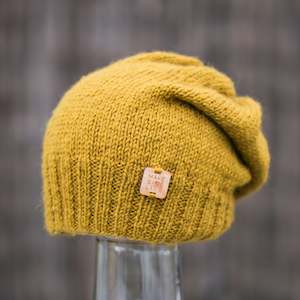 Kids Hats Beanies: Make Give Live Hat - Kids Madison Mustard
