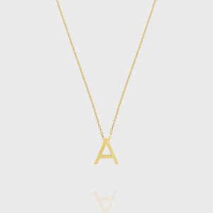 Top Gifts For Mum: Gold Letter Necklace