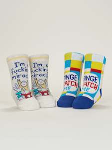 Baby Accessories: Baby Socks - Miracle/Binge Watch