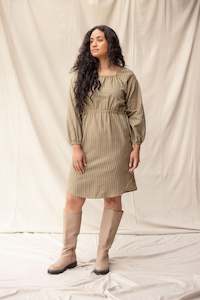 Plastic Free July: Rose Dress - Moss Stripe