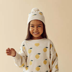 Organic Gifts: Organic Knitted Jumper - Lemony