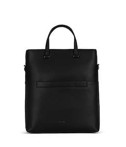 Vegan Cruelty Free Bags: Vegan Satchel - Lennie Purity Black