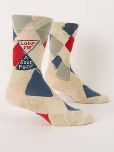 Mens Socks - Love Me A Good Poop