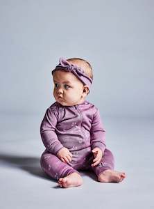 Merino Remy All-In-One - Mauve Animal