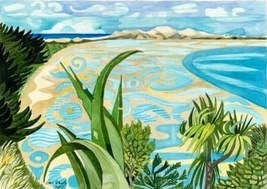 Lori Davis: Wellington Still Life Print - Farewell Spit