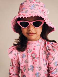 Kids Hats Beanies: Strawberry Garden Swim Hat - Strawberry