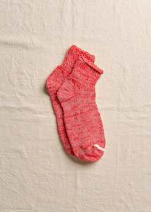 Garabou Organic Cotton Ankle Socks - Red