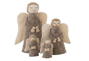 Xmas 25 Decoration: Angel Tree Topper Natural