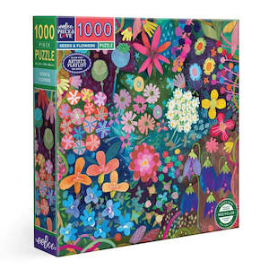 Games And Puzzles: 1000 Piece Puzzle - Seeds & Flowers