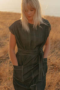 ReCreate Stella Denim Dress - Midnight