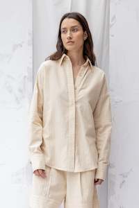 Plastic Free July: ReCreate Finders Shirt - Natural Stripe