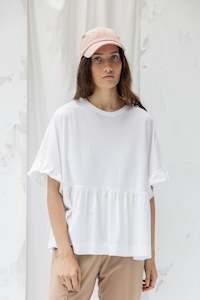 Plastic Free July: ReCreate Cascade Top - White