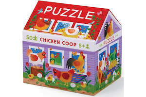 Eco Puzzles: House Puzzle Chicken Coop - 50 pce