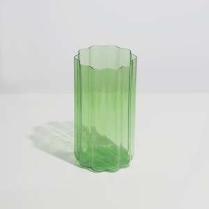 Vases: Wave Vase - Green