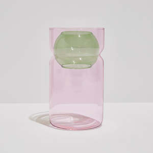 Vases: Balance Vase - Pink & Green