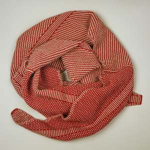 Womens Knitwear: Taranaki Scarf - Pohutukawa
