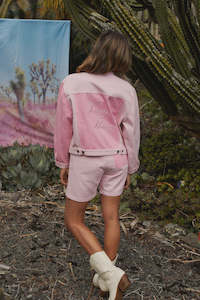 Womens Coats Jackets: League Jacket - Candy Floss Last Sizes Were $199 Now