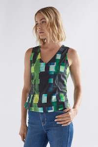 Elk Indi Tank - Green Shutter Grid Was $199 Now