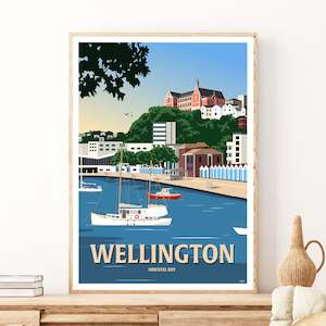Art Prints: Wellington Oriental Bay Print