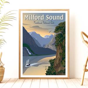 Art Prints: Milford Sound Print