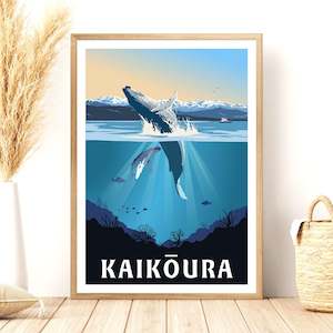 Kaikoura Whale Watching Print