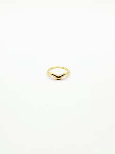 18K Gold Plated Palladium Fluid Ring
