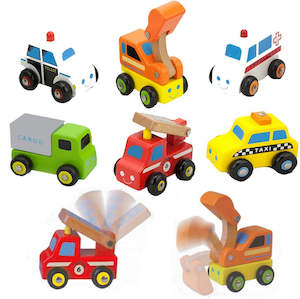 Trucks Trains: Wooden Emergency Vehicles