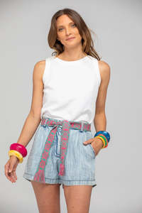 Izzy Belt - Blue/Pomodoro