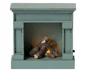 Gifts 50 100: Maileg Miniature Fireplace - Mint Green