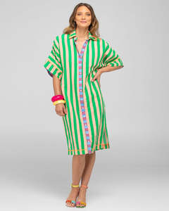 Gifts Over 100: Maui Shirt Dress - Capri Peach