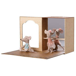 Maileg Ballet Mice Dance Studio - Little Sister & Brother