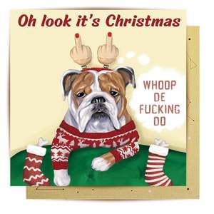 Whoop De F*ing Do Christmas Card