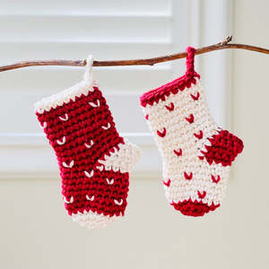 Gifts Under 30: Hand Crochet Mini Christmas Stockings