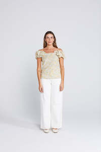 Ruffle Singlet - Whimsical Flora Was $129.90 NOW