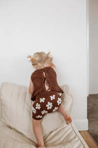 Crochet Singlet Top - Cocoa