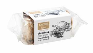 Small Cheddar Poppyseed Wafers