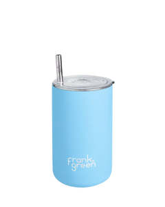 Frank Green Iced Coffee Cup w Straw - Sky Blue