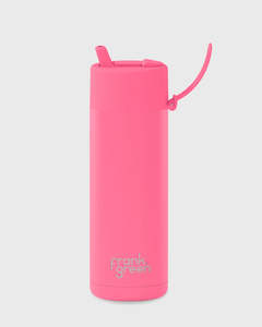 Eco Gifts: Frank Green 20oz Bottle - Bubblegum Blast w Flip Straw Lid