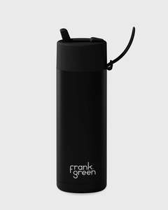 Eco Gifts: Frank Green 20oz Bottle - Midnight w Flip Straw Lid