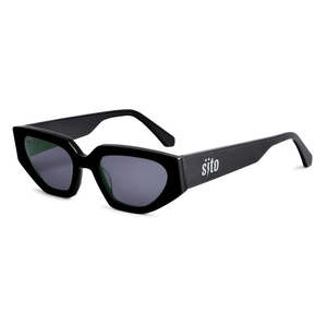 Sustainable Sunglasses: Sito Axis Sunglasses - Black Iron Grey Polarised